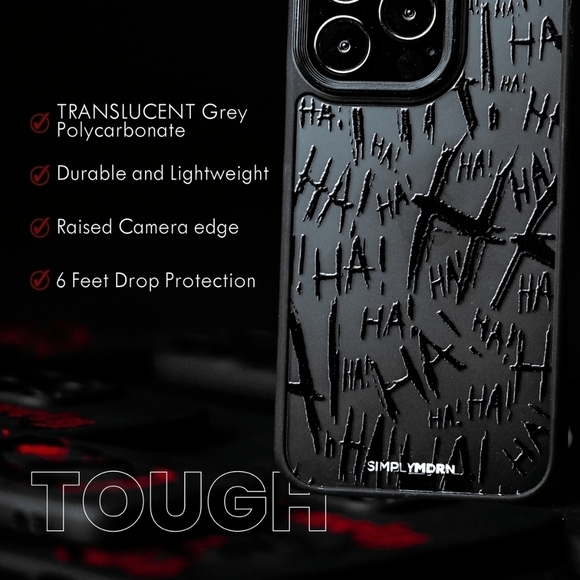 IPhone 13 Pro Max The Joker Jokester Black Haha SimplyMdrn Phone Case - Tough - Picture 3 of 12